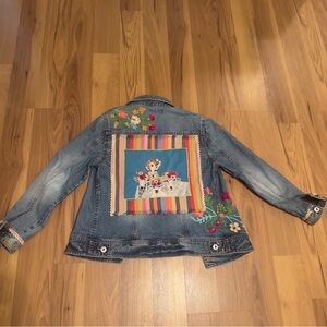 Embroidered Blue Jean Jacket